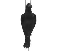 Kueohse Cebo realista para cuervos muertos, tamaño real, negro con plumas extragrandes
