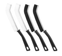 Kueohse Cepillo Trinketzy, Cepillo de Limpieza de Grietas de Cerdas Duras Trinketzy, Cepillo de Limpieza de Grietas Trinketzy (2 Piezas Negro+2 Piezas)