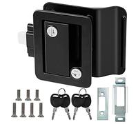 Kueohse Cerradura Puerta Entrada Remolque Viaje para VehíCulos Recreativos, Pestillo Puerta Caravana con Cerrojo Palanca, Manija VehíCulo para CamióN Remolque Caballos Transporte Carga