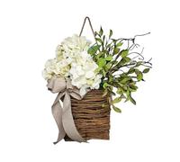 Kueohse Cesta Colgante de Puerta de Flores Silvestres de, de de, DíA de Pascua para Puerta de Entrada, DecoracióN del Hogar