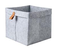 Kueohse Cesta de Almacenamiento de Fieltro NóRdico, Mesa de Té para Sala de Estar, Cesta de ArtíCulos, Caja de Almacenamiento de Fieltro de Tela, para Dormitorio, Gris