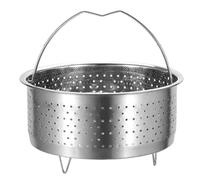 Kueohse Cesta de Vapor de Acero Inoxidable, Olla Arrocera, Vaporera para Olla de CoccióN InstantáNea con Asa, Olla A PresióN, Vaporera de Arroz
