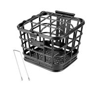 Kueohse Cesta para Bicicleta Cesta Delantera para Bicicleta Gran Capacidad Cesta Desmontable de Material PP Antiextrusión con Tapa para Bicicleta Eléctrica