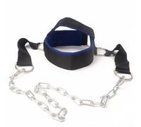 Kueohse Cinturón de Entrenamiento para Cabeza y Cuello, Entrenamiento de Fuerza Corporal, Cinturón Cervical, Ajustable, Gorro con Peso para Fitness, Color y Negro.