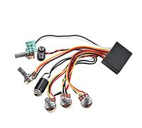 Kueohse Circuito de Preamplificador de Ecualizador EQ Activo y Pasivo de 3 Bandas para de Graves