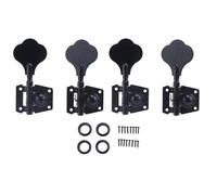 Kueohse Clavijas de AfinacióN de Guitarra de 4 Piezas Clavija de EléCtrica Clavija de AfinacióN Abierta Clavijas para Guitar Negro