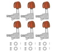 Kueohse Clavijas de Afinación para Cuerdas de Guitarra 3L3R, Clavijas y Botones para Guitarra Acústica con Herramientas
