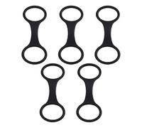 Kueohse Clips de Retención para Tubo de Buceo, Correa de Silicona para Snorkel, Color Negro, Soporte para Tubo de Respiración Totalmente Seco.
