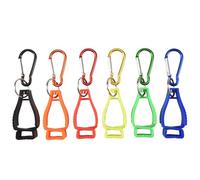 Kueohse Clips para Guantes de Trabajo, 6 Uds., Clip para CinturóN de Guantes con Mosquetones de Metal para Trabajadores de la ConstruccióN, Guardia de Trabajo