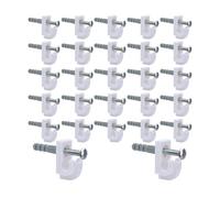 Kueohse Clips para Pared Inferior: 30 Juegos Soportes Estante Alambre, Clips Bucle, Clips para Estantes Armario, Clip Pared Posterior para Estante Alambre, Clips Incluidos