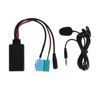 Kueohse Coche Bluetooth MúSica Audio Cable MicróFono Adaptador de Manos ISO para Grande Punto After 2007 para