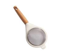 Kueohse Colador de harina de acero inoxidable con y de madera. Ideal para azúcar, cacao y polvo de matcha