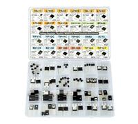 Kueohse Componentes Electrónicos SOT-23, Transistores, BJT, MOSFET, Diodos, Schottky, Interruptores, 24 Tipos