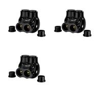 Kueohse Conector Aislado 3X, Conector Multi Tap de 2 Puertos, Conectores de Cable de Entrada Unidireccional de 2/0-6 AWG, Hexagonal Ranurado.
