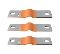 Kueohse Conector de Barra Colectora para Batería Lifepo4, Conector Flexible de Cobre de 74 mm X 3 mm para Protector de Batería Lifepo4 de 280 Ah y 320 Ah.
