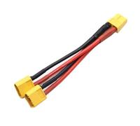 Kueohse Conector de Batería Paralelo, Cable de 1 Hembra A 2 Macho, Extensión Dual, Divisor en Y, Cable de Silicona 14AWG para Batería RC