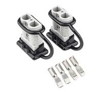 Kueohse Conector de Enchufe de ArnéS de ConexióN de BateríA 50A 1/0 AWG, Enchufe de Cabrestante, DesconexióN RáPida para UPS, Paquete de BateríA, Carretilla Elevadora de Remolque