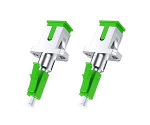 Kueohse Conector Fritzbox SC/Hembra A LC/Macho Monomodo, Pérdida de Acoplamiento de Fibra Óptica Inferior A 0,2 DB, Rápido (Paquete de 2)