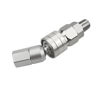 Kueohse Conector Giratorio de Manguera Recta Sin Aire Conectores Universales de Junta RáPida 360 Acoplador RáPido de Manguera de Aire Aerosol de Pintura Sin Aire