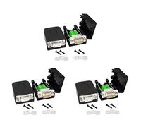 Kueohse Conector Sin Soldadura DB9 RS232 D-Sub Serial una Terminal de Puerto de 9 Pines Adaptador Macho Hembra con Estuche (3 Piezas-Macho + 3 Piezas-Hembra)