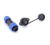 Kueohse Conector SP13 Impermeable IP68 de 6 Pines, Conector Macho/Hembra, con Tuerca//Acoplamiento.