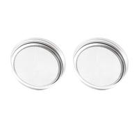 Kueohse Conjunto de 2 Kit de Tapa de Tarro de Brote de Acero Inoxidable para Tarros de Cristal de Boca Tarros de Enlatado para Hacer Semillas de Brotes OrgáNicos en Su Casa/Cocina