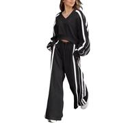 Kueohse Conjunto de Dos Piezas para Mujer: Pantalón y Falda de Larga Informal Negro L