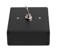 Kueohse Conmutador de Audio de 3.5 mm 2 en 1 Salida 2 Puertos Caja de Divisor de Audio Mini Conmutador Manual para Auriculares.