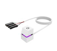 Kueohse Conmutador de escritorio de ordenador LED placa base PC externo botón ON/OFF cable de extensión para oficina B