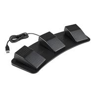 Kueohse Conmutador de Pie Triple USB, Tecla de Controlador, Teclado Personalizado, Pedal de AccióN Multimedia para Juegos para Computadora