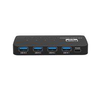 Kueohse Conmutador USB 3.0 4 Entradas y 4 Salidas Divisor 4 Piezas de Ordenador USB Flas Maus Tastatur Drucker