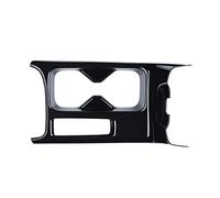 Kueohse Consola Central Negra Brillante para Coche, Portavasos, Cubierta Decorativa, Pegatinas Embellecedoras para -V Vezel 2021 2022 LHD