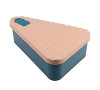 Kueohse Contenedor de Almacenamiento de Sobras de Pizza, Caja Organizadora de Pizza, Contenedor de Almacenamiento Reutilizable para Pizza Slicone, Azul