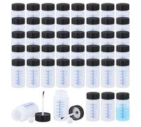 Kueohse Contenedores de Pintura de Retoque de 60 Piezas de 56,7 G: de Pintura de Retoque Vacías con Pincel, Bola Mezcladora para Reparar Rayones en el Auto