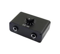 Kueohse Controlador de Atenuación y Ajuste de Volumen de Micrófono Dinámico para Instrumento Musical, Interfaz TRS de 1/4 Pulg. y 6,35 Mm, Compatible con Estéreo.