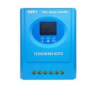 Kueohse Controlador de Carga Solar MPPT de 120 A, 12 V, 24 V, 36 V, 48 V, Doble USB con Pantalla LCD para Panel Solar de Batería de Litio y Plomo-Ácido B