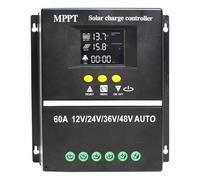 Kueohse Controlador de Carga Solar Regulador Inteligente Carga de Batería LiFePO4 para 12V-48V Auto RV Plomo Ácido Litio