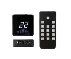 Kueohse Controlador de Velocidad PWM para Ventilador de 4 Cables con Pantalla Digital, Control Remoto, CC 24 V, 12 V y 5 V, Carga Rápida PD QC.