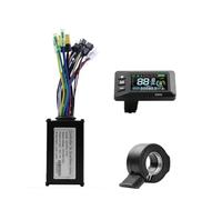 Kueohse Controlador Sin Escobillas GD02 36 V, 48 V y 15 A con Pantalla LCD y Medidor 24 V A 60 V + Kit Acelerador para Scooter Eléctrico y Kit Reparación Bicicletas Eléctricas.