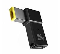 Kueohse Convertidor de Enchufe USB Tipo C Hembra una PD Cuadrado de 100 W, USB-C de Carga RáPida para Laptop, Conector Adaptador de Corriente CC