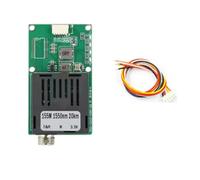 Kueohse Convertidor de Fibra Monomodo FC/UPC RX 1550 NM, 1 Canal de Vídeo + UART, TTL y SBUS A Controlador Óptico, 0-20 Km