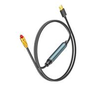 Kueohse Convertidor de USB A SPDIF Óptico Adaptador de Sonido Analógico A Digital para Mejorar el Sonido Cable Óptico para Consolas de Juegos HDTV
