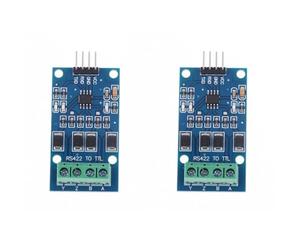 Kueohse Convertidor MAX490 TTL A RS422 (2 Unidades) Full Duplex 422, Módulo de Señal Bidireccional Simple, Conversión Mutua
