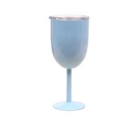 Kueohse Copa de Vino Copa de Doble Capa de Acero Inoxidable Color Vaso de Gran Capacidad de Vino Resistente Azul