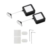 Kueohse Correas de Control Remoto Retráctiles, Bloqueo de Cable Remoto, Bloqueo de Seguridad de Control Remoto de 6,6 Pies/2 M para TV y DVD, 2 Piezas