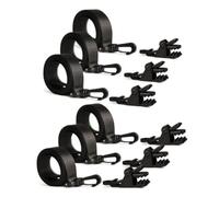 Kueohse Correas para Enrollar la Cubierta Solar de la Piscina Enterrada. Incluye 6 Clips de A Presión. 6 Correas.