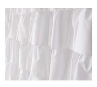 Kueohse Cortina de Ducha con Volantes DecoracióN para el Hogar PoliéSter Suave, Accesorios de BañO Decorativos para Duchas y BañEras, 71 Pulgadas X 71 Pulgadas