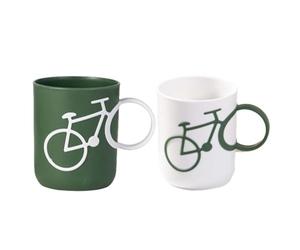 Kueohse Creatives Bicycle Vaso para Cepillo de Dientes, Vaso para, Paquete de 2