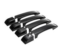 Kueohse Cubiertas de Manijas de la Puerta de AutomóViles Cubierta de Manijas de Las Puertas Exteriores Negras Brillantes para Range L322 2002-2012