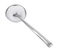 Kueohse Cuchara de Filtro 2 en 1 con Clip para Filtro de Barbacoa, Pinzas de Cocina de Acero Inoxidable, Cuchara de Filtro con Clip, Pinza para Olla Caliente, Pinza para Alimentos